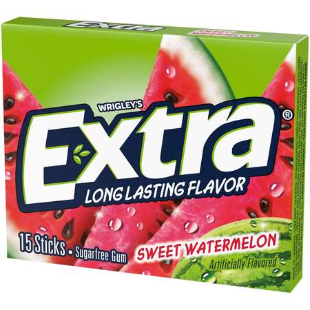 Extra Extra Fruit Sensations Sweet Watermelon Gum 15 Pieces, PK120 259650